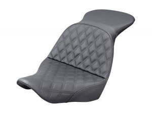 SADDLEMEN SEATS Explorer LS Dual Seat with Black Double Diamond Lattice Stitch. Fits Sport Glide & Low Rider 2018up, Low Rider S 2020up & Low Rider ST 2022up. SADDLEMEN SEATS Explorer LS Dual Seat with Black Double Diamond Lattice Stitch. Fits Sport Glide & Low Rider 2018up, Low Rider S 2020up & Low Rider ST 2022up.