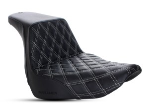 SADDLEMEN SEATS Step-Up LS Dual Seat with Silver Double Diamond Lattice Stitch. Fits Sport Glide & Low Rider 2018up, Low Rider S 2020up & Low Rider ST 2022up. SADDLEMEN SEATS Step-Up LS Dual Seat with Silver Double Diamond Lattice Stitch. Fits Sport Glide & Low Rider 2018up, Low Rider S 2020up & Low Rider ST 2022up.