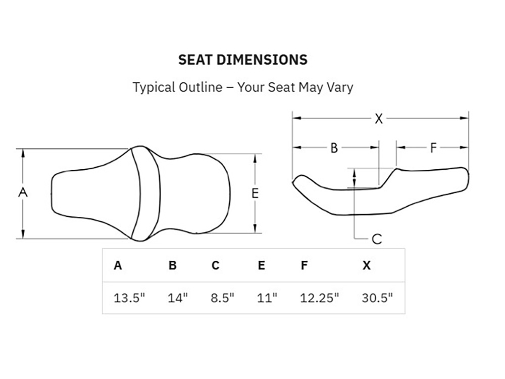 SADDLEMEN SEATS Roadsofa LS Dual Seat with Black Double Diamond Lattice Stitch. Fits Sport Glide & Low Rider 2018up, Low Rider S 2020up & Low Rider ST 2022up