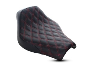 SADDLEMEN SEATS Renegade LS Solo Seat with Red Double Diamond Lattice Stitch. Fits Softail Street Bob 2018up & Standard 2020up. SADDLEMEN SEATS Renegade LS Solo Seat with Red Double Diamond Lattice Stitch. Fits Softail Street Bob 2018up & Standard 2020up.