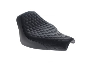SADDLEMEN SEATS Renegade Solo Seat with Black Honeycomb Stitch. Fits Softail Street Bob 2018up & Standard 2020up. SADDLEMEN SEATS Renegade Solo Seat with Black Honeycomb Stitch. Fits Softail Street Bob 2018up & Standard 2020up.