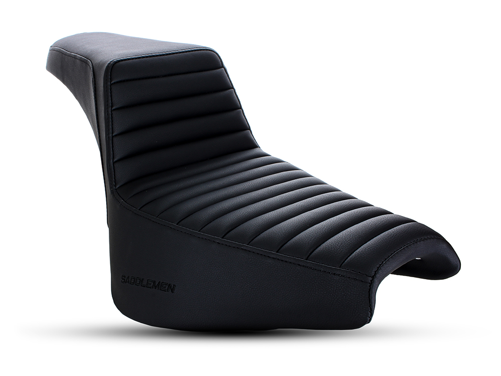 SADDLEMEN SEATS Step-Up Tuck & Roll Dual Seat. Fits Softail Street Bob 2018up & Standard 2020up.