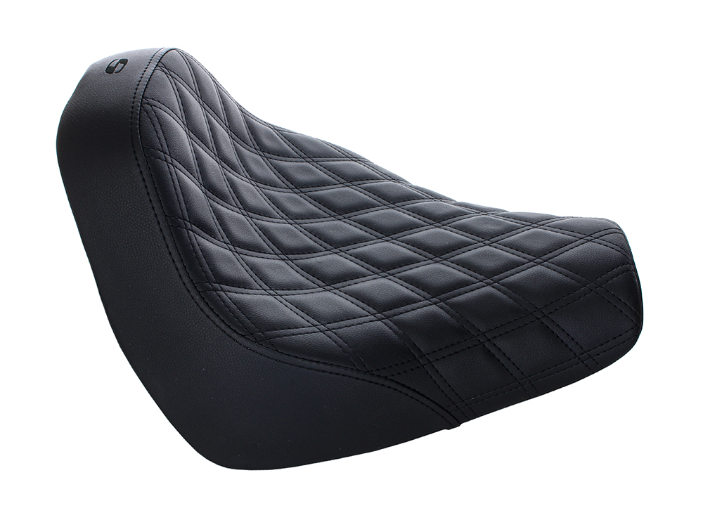 SADDLEMEN SEATS Renegade LS Solo Seat with Black Double Diamond Lattice Stitch. Fits Breakout 2018-2022