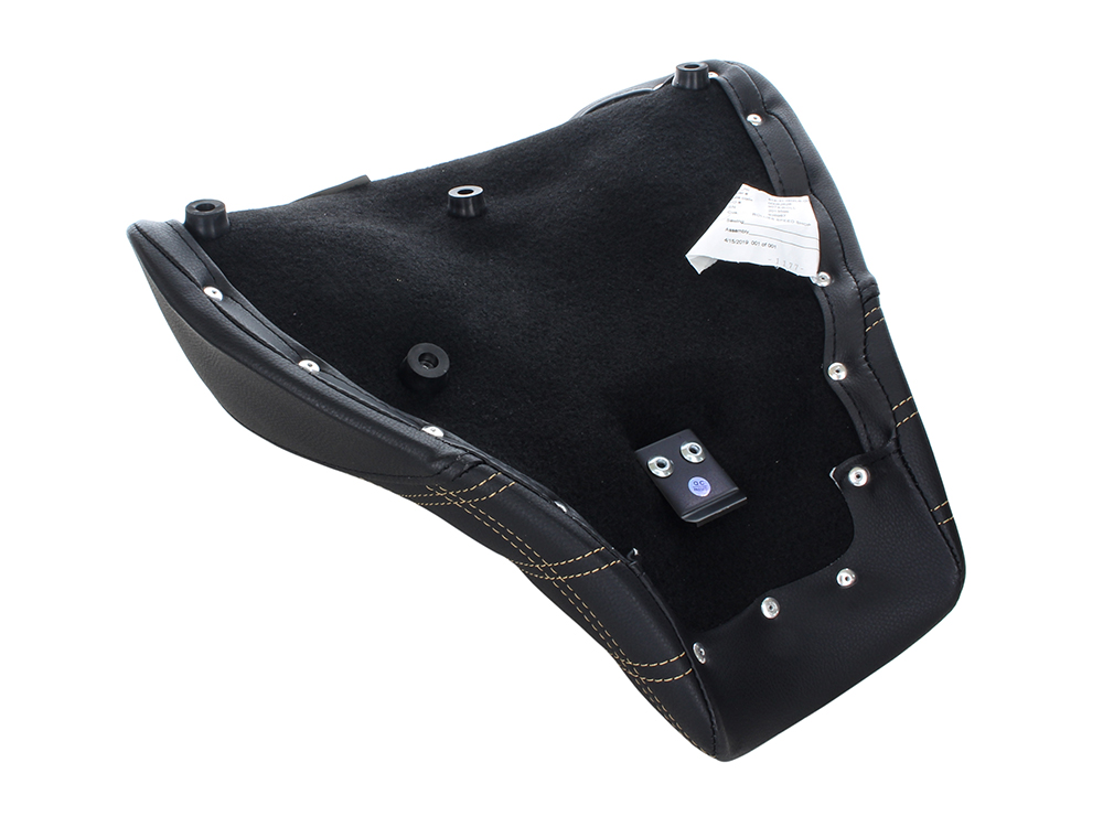 SADDLEMEN SEATS Renegade LS Solo Seat with Gold Double Diamond Lattice Stitch. Fits Breakout 2018-2022