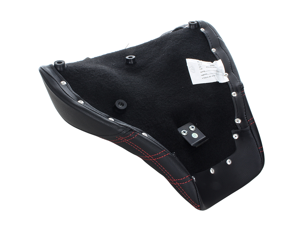 SADDLEMEN SEATS Renegade LS Solo Seat with Red Double Diamond Lattice Stitch. Fits Breakout 2018-2022