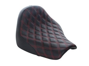 SADDLEMEN SEATS Renegade LS Solo Seat with Red Double Diamond Lattice Stitch. Fits Breakout 2018-2022 SADDLEMEN SEATS Renegade LS Solo Seat with Red Double Diamond Lattice Stitch. Fits Breakout 2018-2022