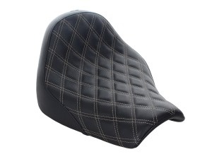SADDLEMEN SEATS Renegade LS Solo Seat with White Double Diamond Lattice Stitch. Fits Breakout 2018-2022 SADDLEMEN SEATS Renegade LS Solo Seat with White Double Diamond Lattice Stitch. Fits Breakout 2018-2022