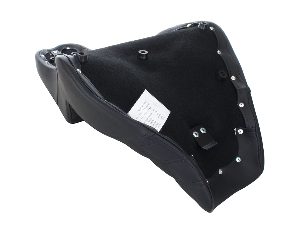 SADDLEMEN SEATS Step-Up Front LS Dual Seat with Black Double Diamond Lattice Stitch. Fits Breakout 2018-2022