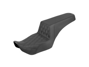 SADDLEMEN SEATS Step-Up LS Dual Seat with Black Double Diamond Lattice Stitch. Fits Nightster 975 2022up SADDLEMEN SEATS Step-Up LS Dual Seat with Black Double Diamond Lattice Stitch. Fits Nightster 975 2022up