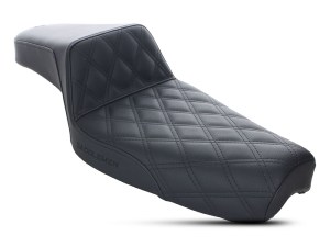 SADDLEMEN SEATS Step-Up LS Dual Seat with Black Double Diamond Lattice Stitch. Fits Sportster 1982-2003. SADDLEMEN SEATS Step-Up LS Dual Seat with Black Double Diamond Lattice Stitch. Fits Sportster 1982-2003.
