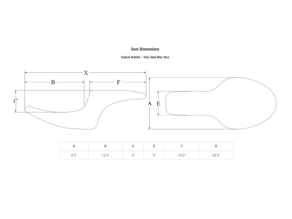 SADDLEMEN SEATS Profiler LS Dual Seat. Fits Softail 1984-1999.