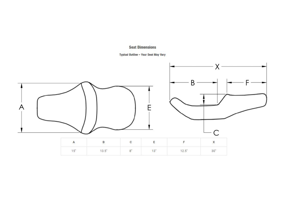 SADDLEMEN SEATS Explorer Ultimate Comfort Dual Seat. Fits Softail 1984-1999.