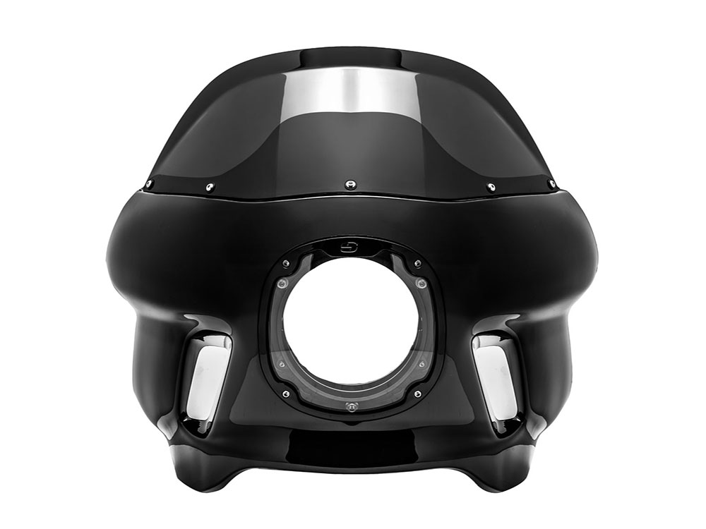 SADDLEMEN SEATS S-RT Mini Fairing – Gloss Black. Fits FXR 1982-1994