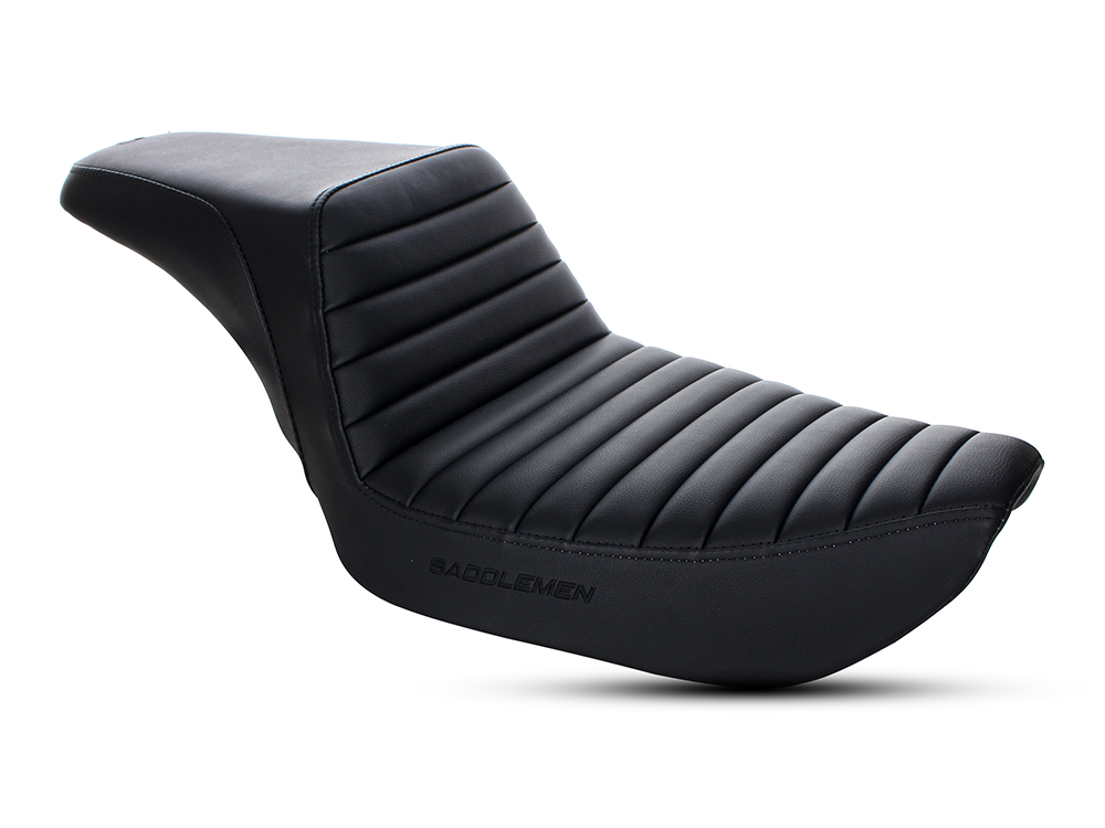 SADDLEMEN SEATS Step-Up Tuck & Roll Dual Seat. Fits Dyna 1996-2003.