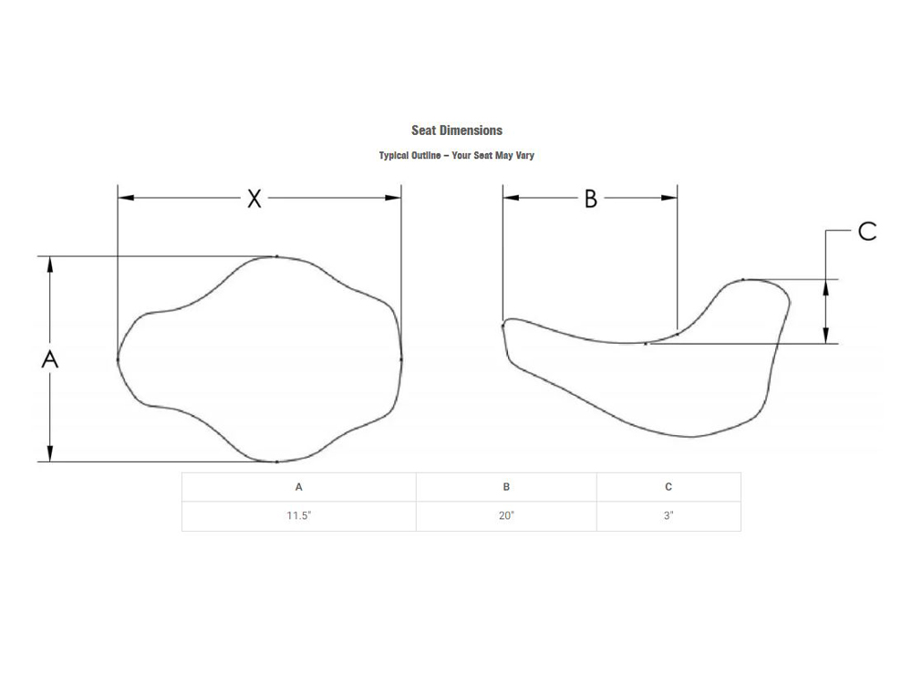 SADDLEMEN SEATS Renegade LS Solo Seat with Black Double Diamond Lattice Stitch. Fits Electra Glide & Ultra Classic 1997-2007.