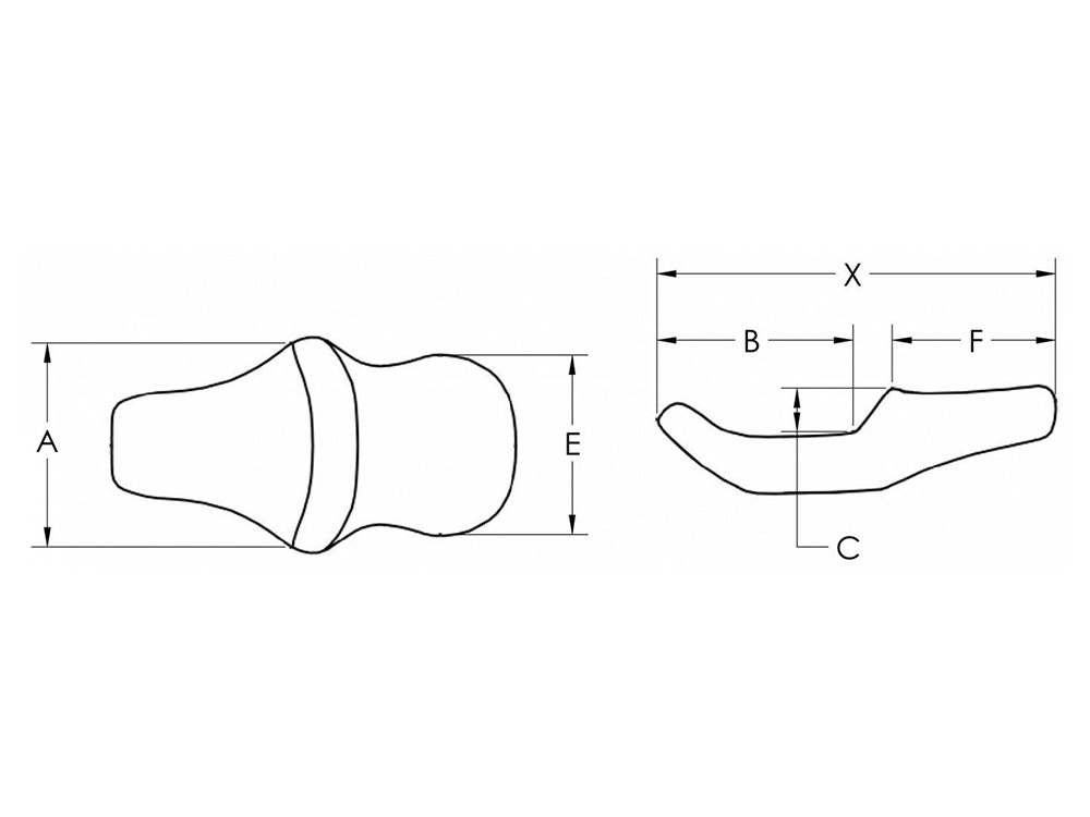 SADDLEMEN SEATS RoadSofa LS Dual Seat with Black Double Diamond Lattice Stitch. Fits Indian Touring 2014up.