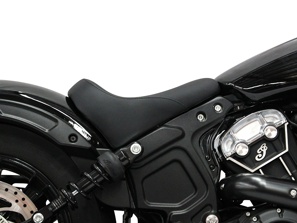 SADDLEMEN SEATS Renegade Solo Seat – Black. Fits Scout Bobber 2018-2024
