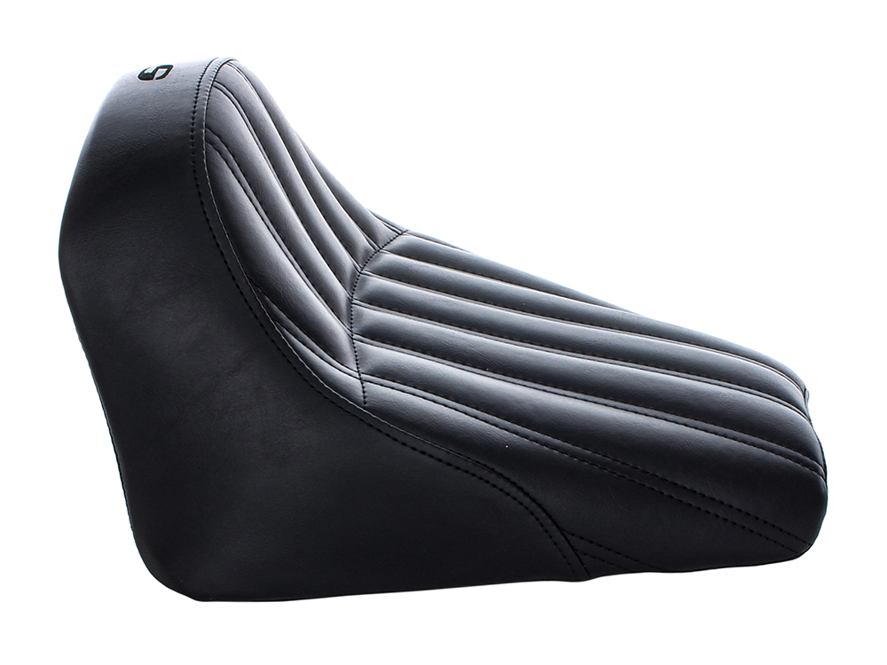 SADDLEMEN SEATS Knuckle Solo Seat – Black. Fits Scout Bobber 2018-2024