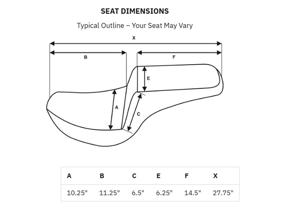 SADDLEMEN SEATS Step-Up LS Dual Seat with Black Double Diamond Lattice Stitch. Fits Scout 2025up