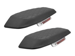 SADDLEMEN SEATS Lattice Stitch Saddlebag Lid Covers. Fits CVO Touring 2023up, Street Glide & Road Glide 2024up & Touring 2025up SADDLEMEN SEATS Lattice Stitch Saddlebag Lid Covers. Fits CVO Touring 2023up, Street Glide & Road Glide 2024up & Touring 2025up