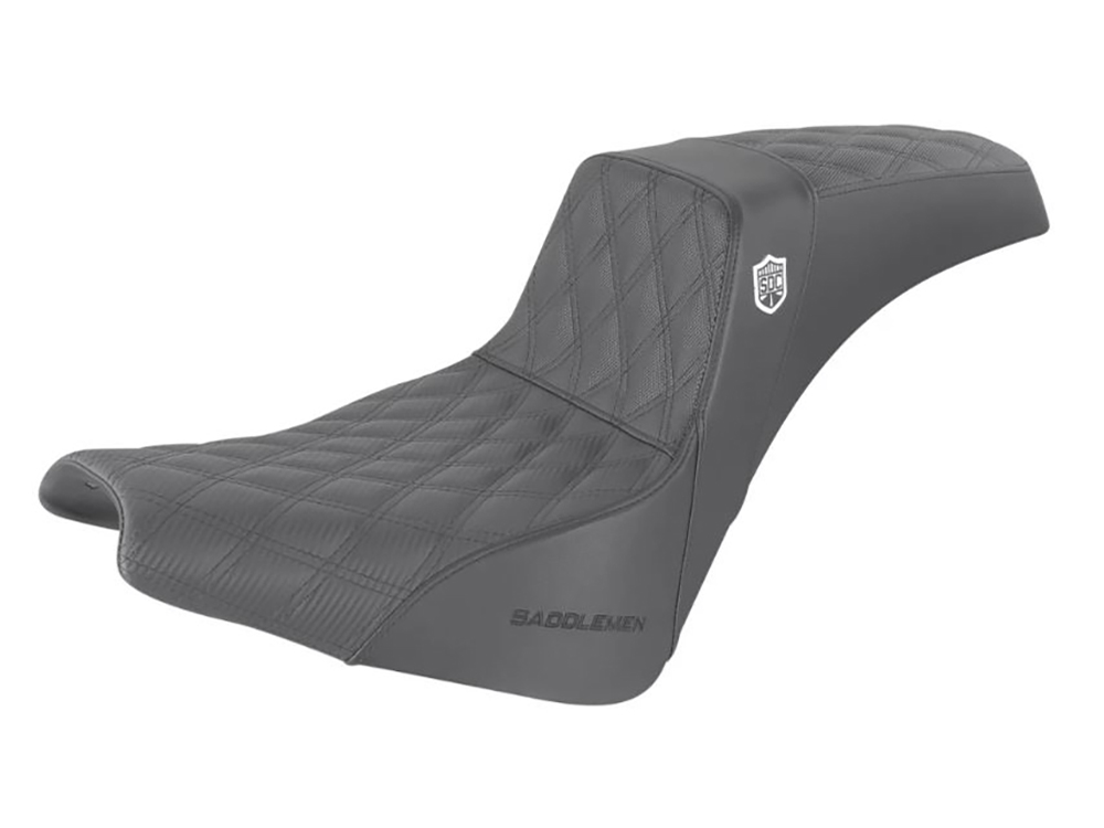 SADDLEMEN SEATS Pro Series San Diego Customs Performance Gripper Dual Seat. Fits Softail Street Bob 2018up & Standard 2020up.