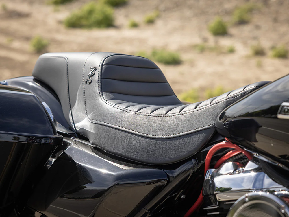 SADDLEMEN SEATS Thrashin X Saddlemen Step-Up Tuck & Roll Dual Seat. Fits Most Touring 2008-2024