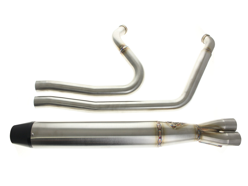 Sawicki Speed Full Length 2-into-1 Exhaust with Billet End Cap – Stainless. Fits Touring 1995-2016.