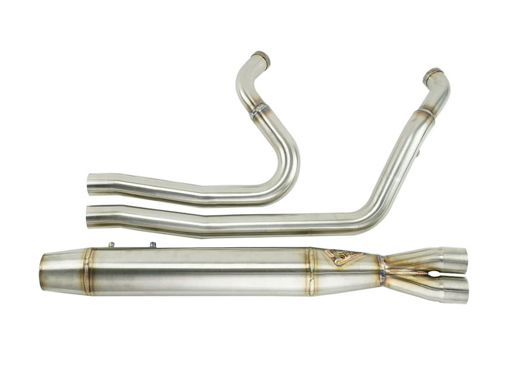Sawicki Speed Full Length 2-into-1 Exhaust with Welded End Cap – Stainless. Fits Touring 1995-2016.