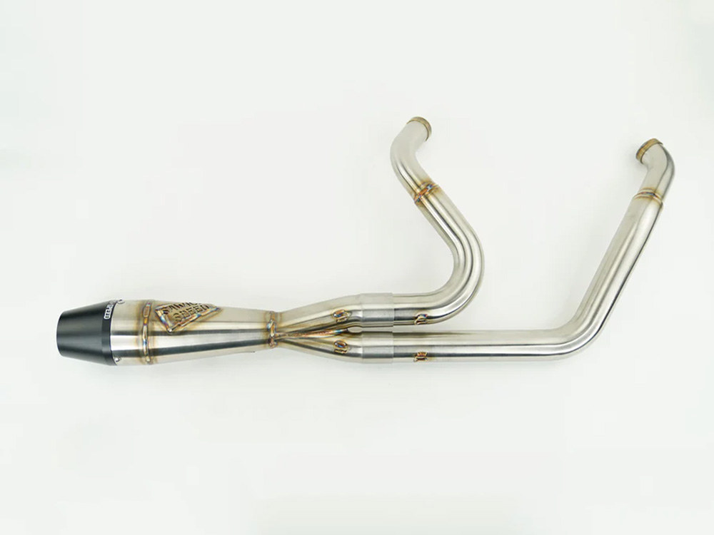 Sawicki Speed Shorty 2-into-1 Exhaust with Billet End Cap – Stainless. Fits Touring 2017up.