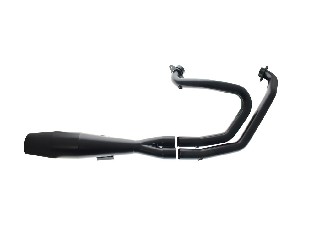 Sawicki Speed Shorty 2-into-1 Exhaust with Welded End Cap – Black. Fits Indian Scout 2015-2024
