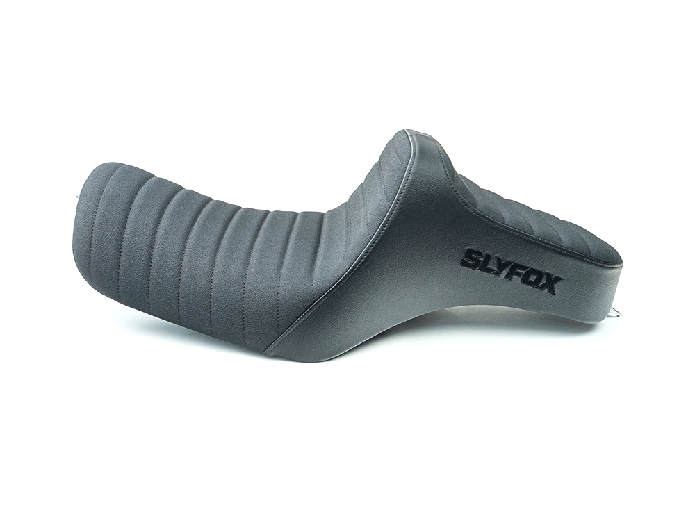 SLYFOX Highnoon Tuck N Roll Dual Seat. Fits Sportster 2004-2021