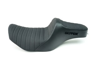 SLYFOX Highnoon Tuck N Roll Dual Seat. Fits CVO Touring 2023up, Street Glide & Road Glide 2024up, Touring 2025up SLYFOX Highnoon Tuck N Roll Dual Seat. Fits CVO Touring 2023up, Street Glide & Road Glide 2024up, Touring 2025up