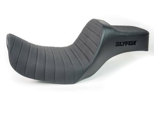 SLYFOX Highnoon Tuck N Roll Dual Seat. Fits Dyna 1996-2003 SLYFOX Highnoon Tuck N Roll Dual Seat. Fits Dyna 1996-2003