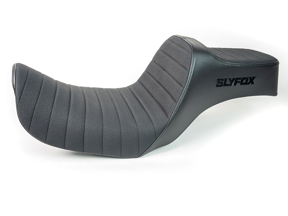 SLYFOX Highnoon Tuck N Roll Dual Seat. Fits Dyna 1996-2003