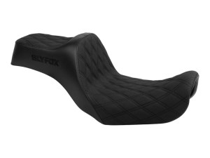 SLYFOX Highnoon Dual Seat with Black Double Diamond Stitch. Fits Dyna 2006-2017 SLYFOX Highnoon Dual Seat with Black Double Diamond Stitch. Fits Dyna 2006-2017