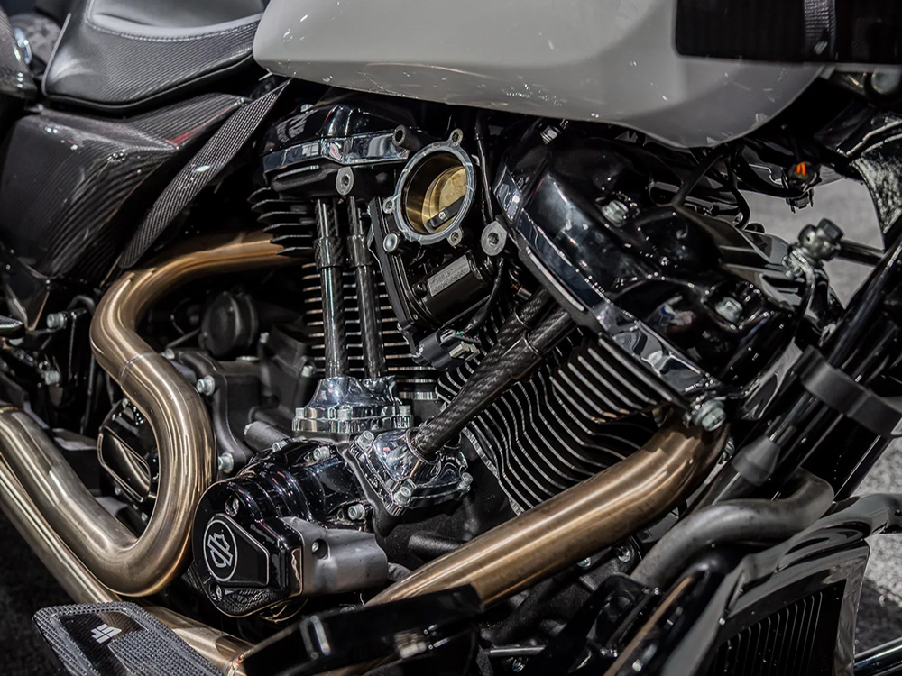 SLYFOX Carbon Fiber Pushrod Cover Kit. Fits Milwaukee-Eight 2017up