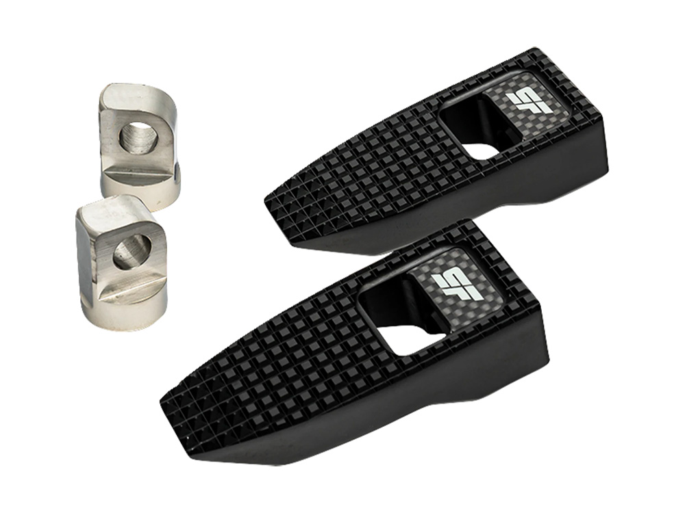 SLYFOX Slim Speed Footpegs with HD Male Mount – Black