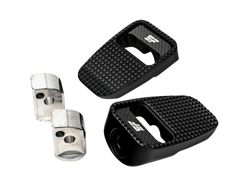 SLYFOX Fatty Footpegs – Black. Fits Softail 2018up Rear Passenger