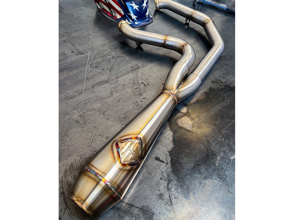 SP Concepts EXHAUST 2-into-1 LaneSplitter Exhaust – Stainless Steel. Fits Softail 2018up Non-240 Rear Tyre Models.