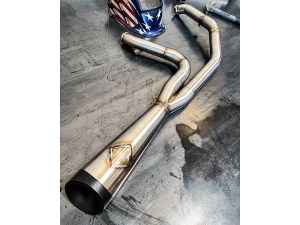 SP Concepts EXHAUST 2-into-1 Cutback Exhaust – Stainless Steel with Black End Cap. Fits Touring 1995-2016 SP Concepts EXHAUST 2-into-1 Cutback Exhaust – Stainless Steel with Black End Cap. Fits Touring 1995-2016