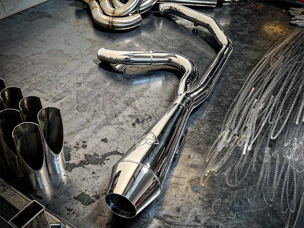 Exhaust; FLH%2795-16 2:1 Big Bore
