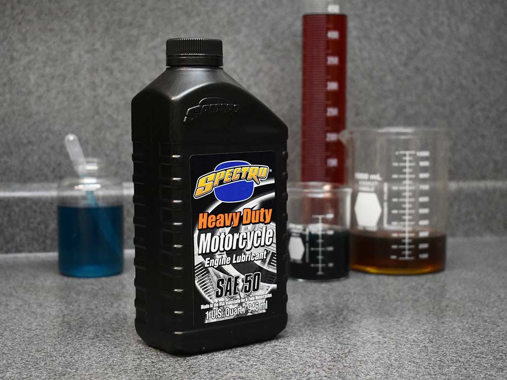 Spectro Oils Heavy Duty Engine Oil. 50w 1 Quart Bottle (946ml). Fits H-D Pre 1984.