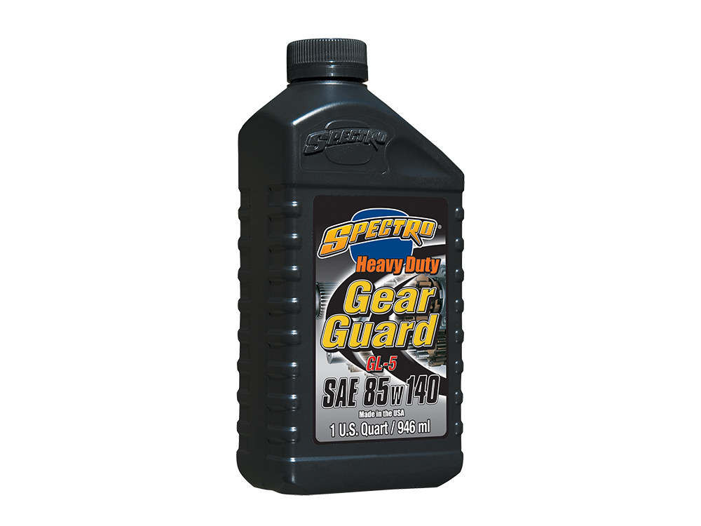 Spectro Oils Heavy Duty Gear Oil Transmission Oil. 85w140 1 Quart Bottle (946ml). Fits Big Twin with 4 & 5 Speed Transmission.
