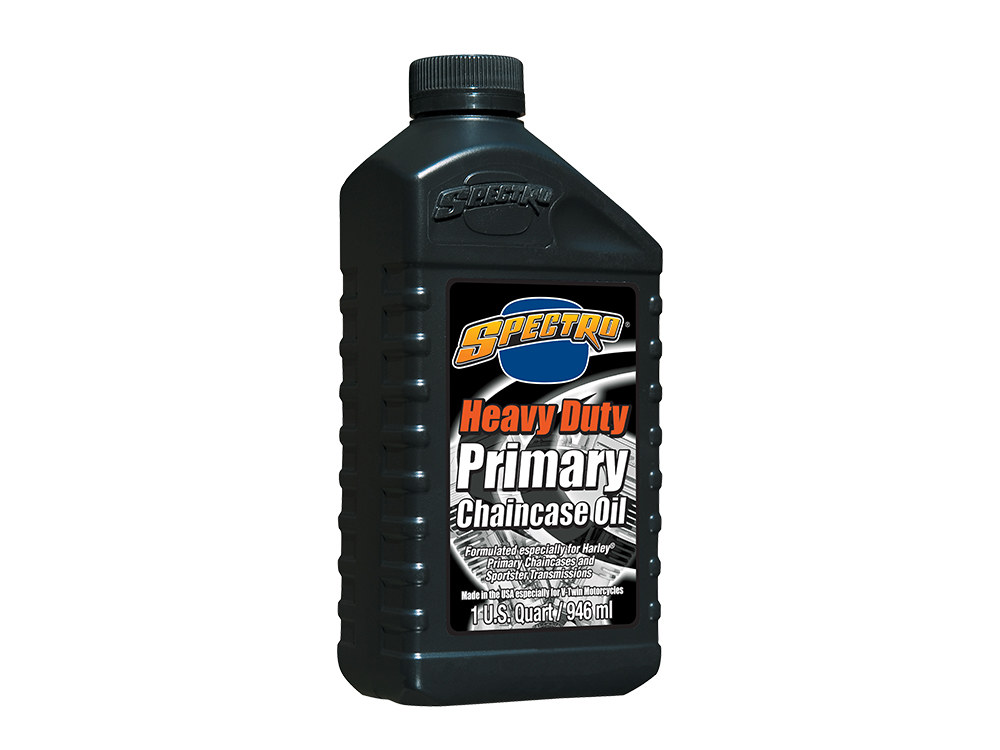 Spectro Oils Heavy Duty Primary Chaincase Oil. 85w 1 Quart Bottle (946ml). Fits Big Twin Primary & Sportster Transmission/Chaincase.