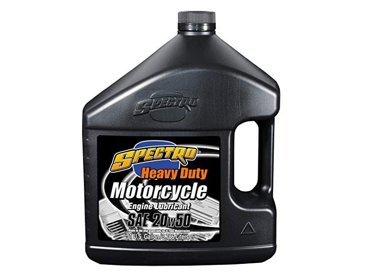 Spectro Oils Heavy Duty Engine Oil. 20w50 1 Gallon Bottle (3.786ltr). Fits Big Twin 1984up.