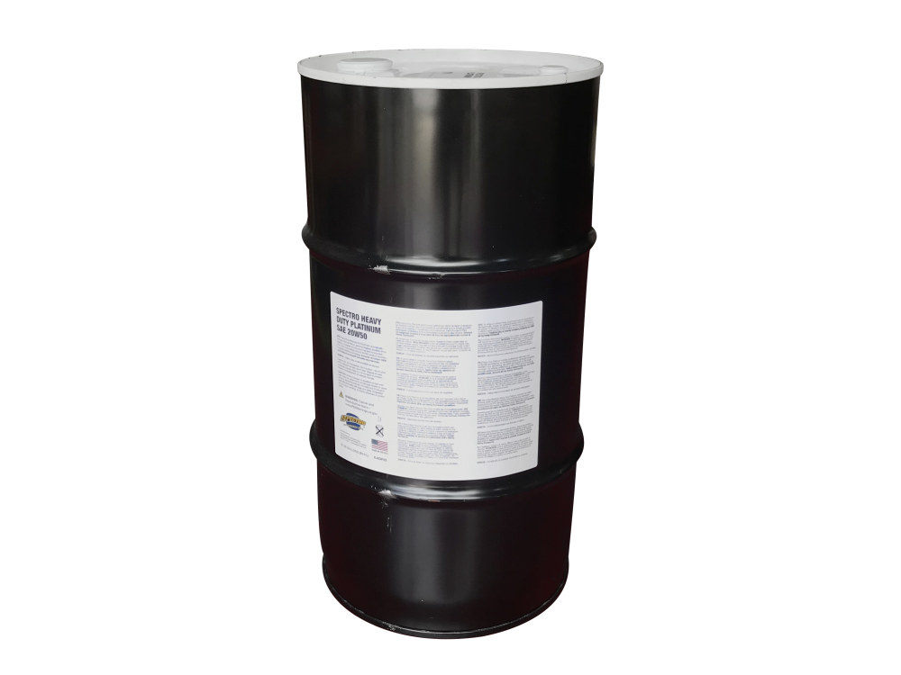 Spectro Oils Full Synthetic Engine Oil, Platinum 20w50, 16 Gallon (60 Litre) Drum, Approximately 17 Oil Changes