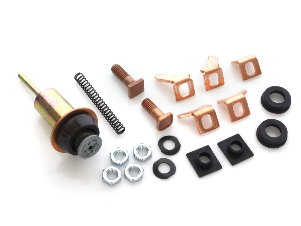 Spyke Motorcycle Products Solenoid Rebuild Kit. Fits Spyke 1.8 kW & 2.4 kW Starters & Compu-Fire 1.6 kW.