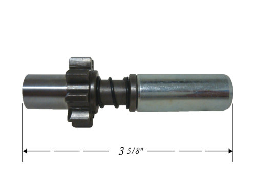 Spyke Motorcycle Products Starter Jackshaft Assembly & Pinion Gear. Fits Softail, FXR & Dyna with 3in. Open Belt Drive