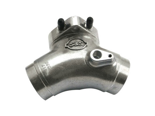 S&S Inlet Manifold. Fits Twin Cam 88 1999-2005 with 124ci Engine, S&S Super G Carburettor & 5.013in. Length Cylinders.
