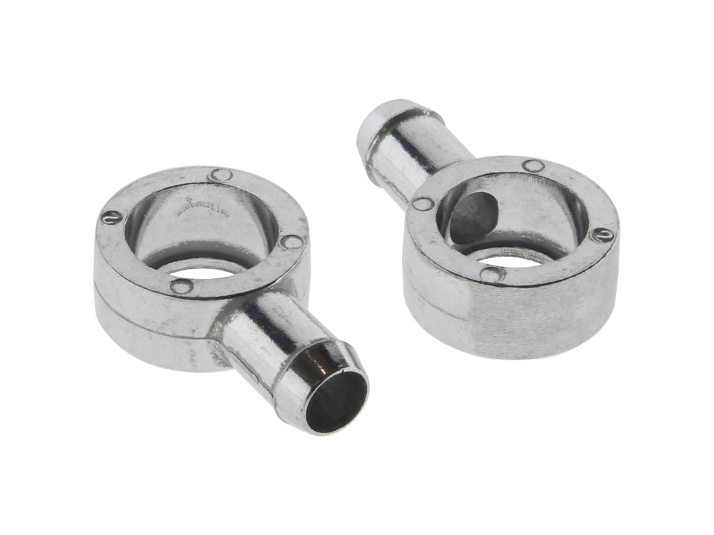 S&S Air Filter Breather Vent Fittings – Aluminum. Sold as a Pair